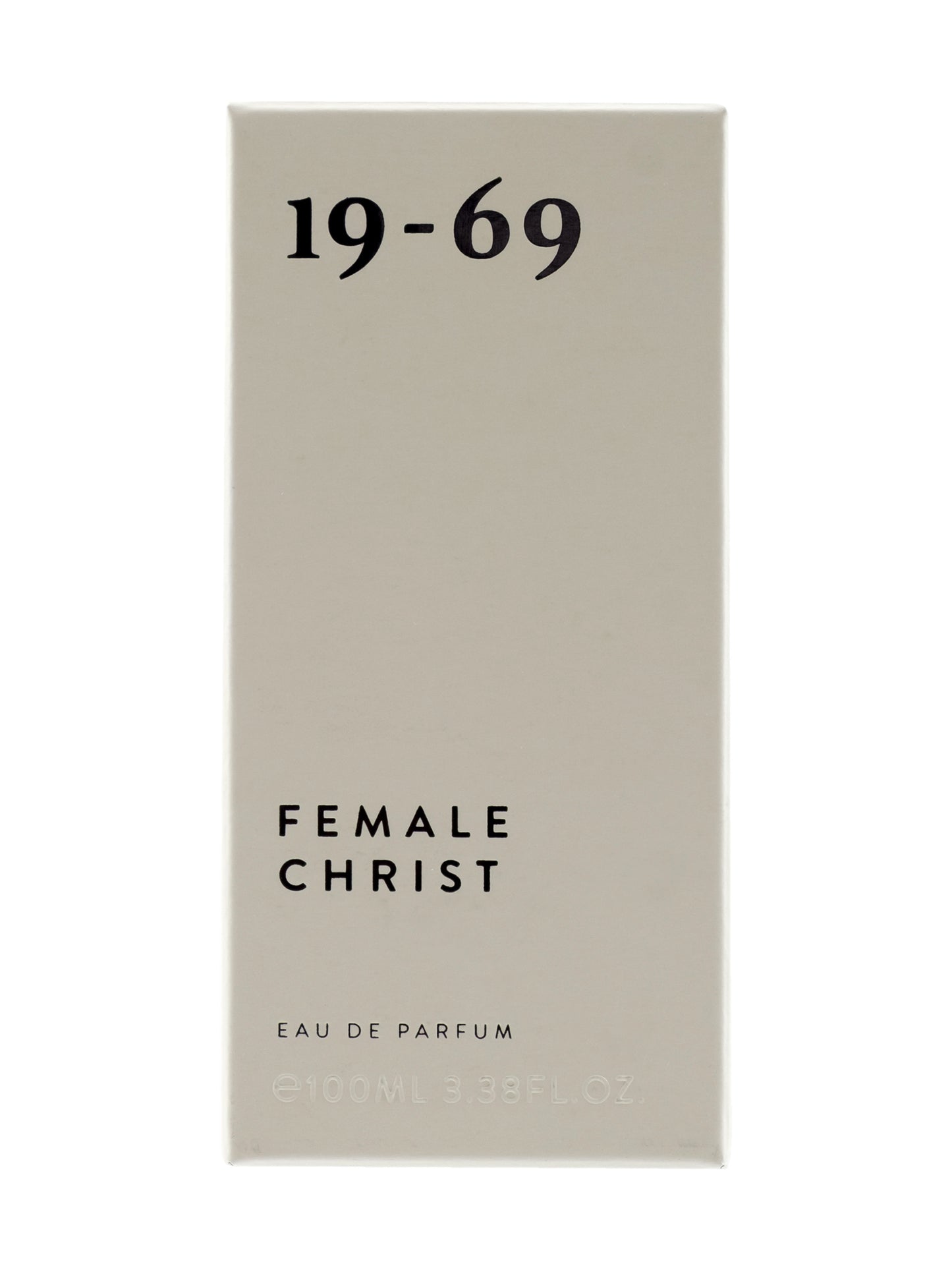 19-69 Nineteen Sixty Nine Female Christ EDP 100ml — Packaging Front View