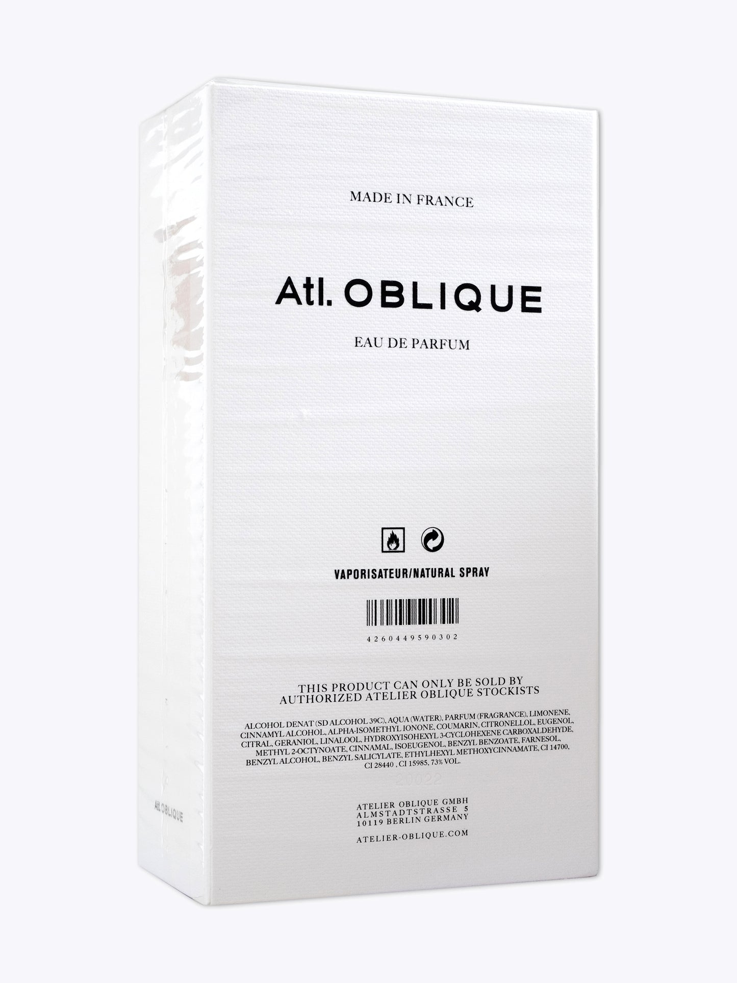 Atl. Oblique Closer EDP 50ml — Packaging Back View