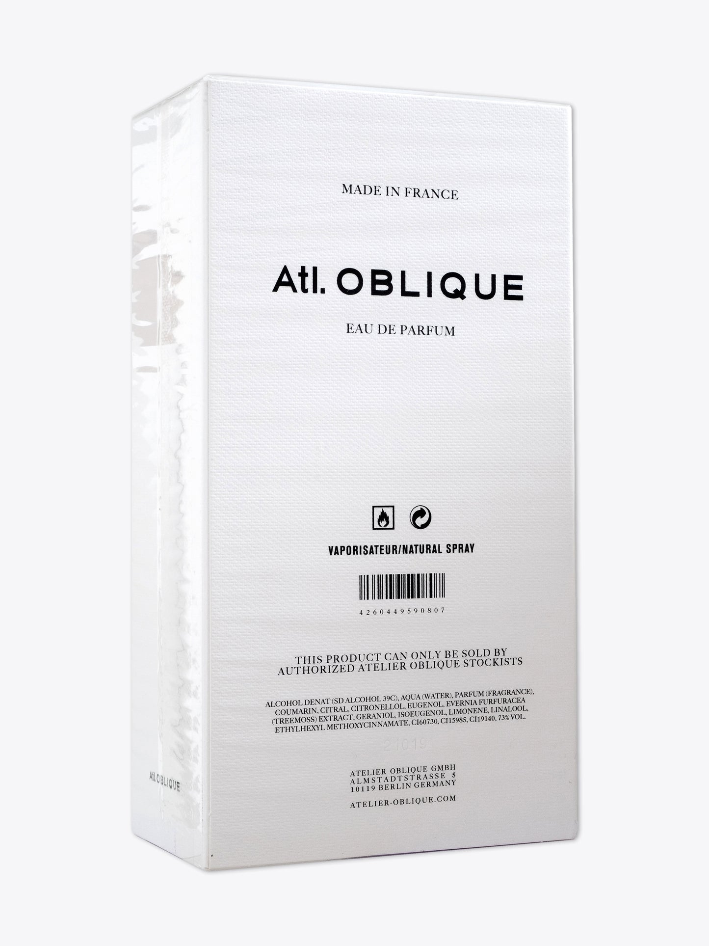Atl. Oblique Moon Sigh EDP 50ml — Packaging Back View