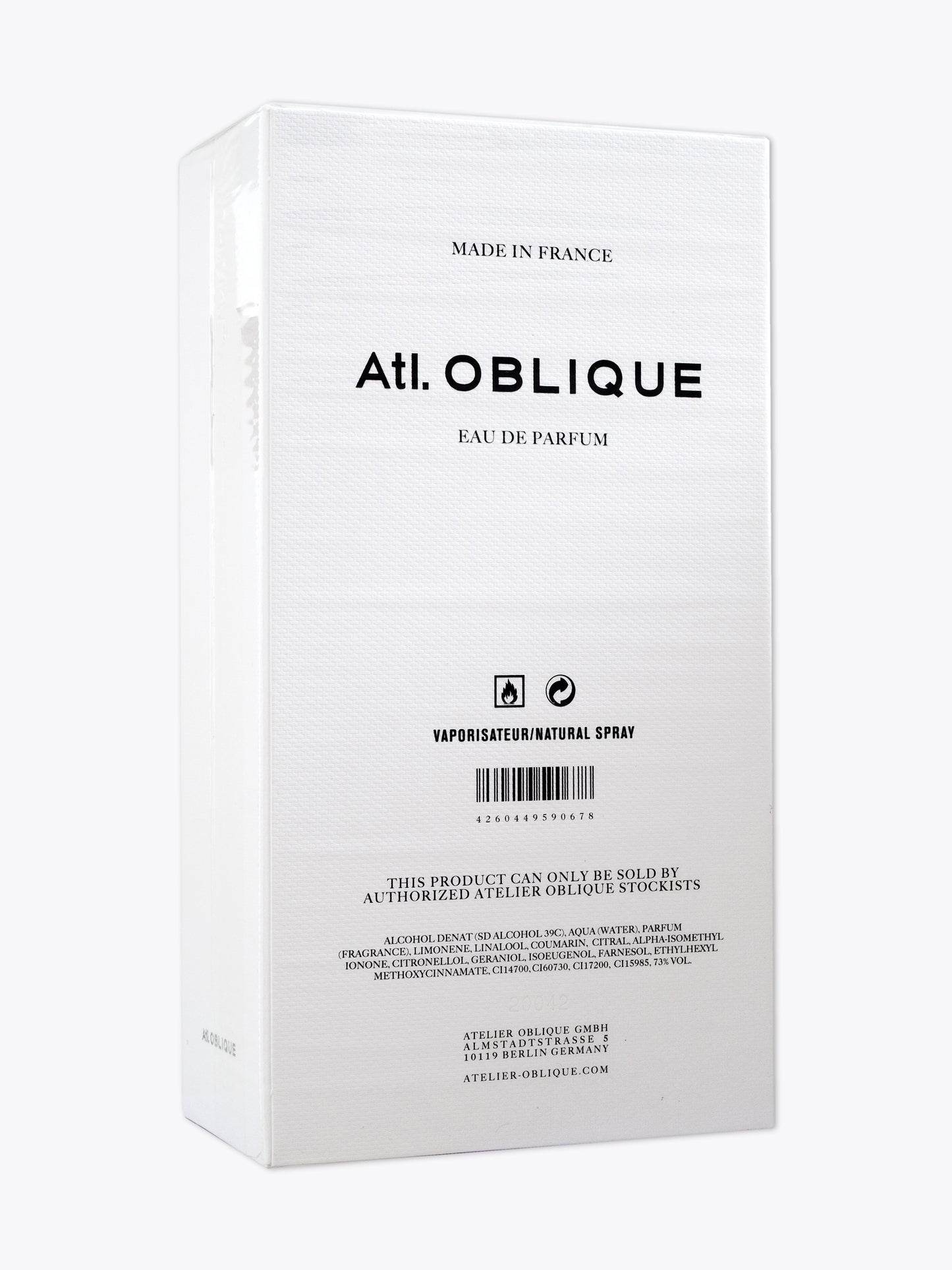 Atl. Oblique Voodoo Flowers EDP 50ml — Packaging Back View