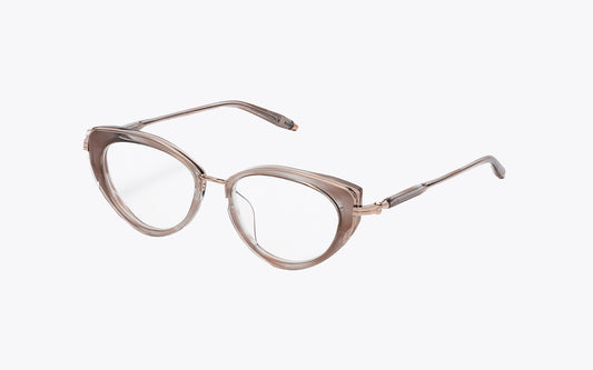 Akoni Athena RX 408C | Nude Grey Eyeglasses | Three Quarters View