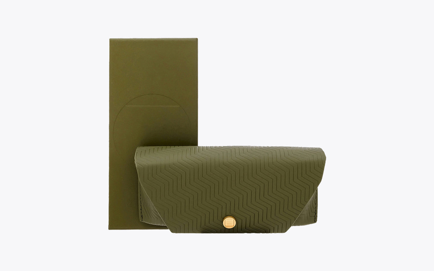 Akoni Ulysses 205C | Dark Olive Sunglasses | Packaging Front View