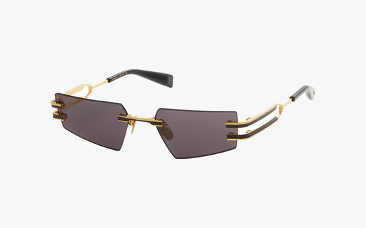 Balmain Fixe 123A | Gold / Black Sunglasses | Three Quarters View
