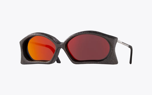 Impuri Hide 1122 | Graphite Sunglasses | Three Quarters View