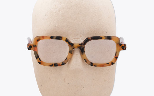 Kuboraum Mask P4 | Havana Yellow Eyeglasses | Front View 2