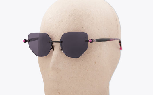 Kuboraum Mask P58 | Black / Tortoise Sunglasses | Three Quarters Left View