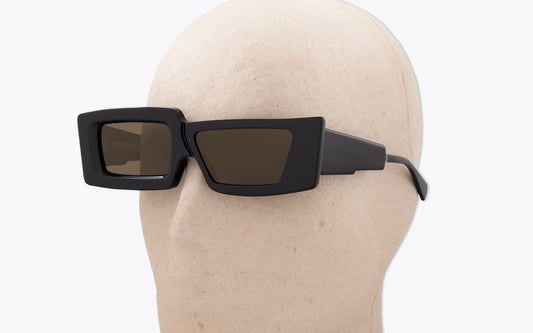 Kuboraum Mask X11 | Black Sunglasses | Three Quarters Left View