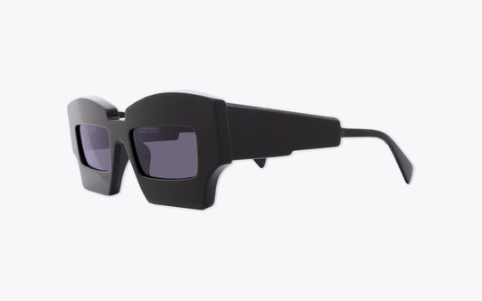 Kuboraum Mask X6 | Black Sunglasses | Three Quarters View