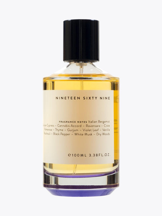 19-69 Nineteen Sixty Nine Purple Haze EDP 100ml — Glass Bottle Back View