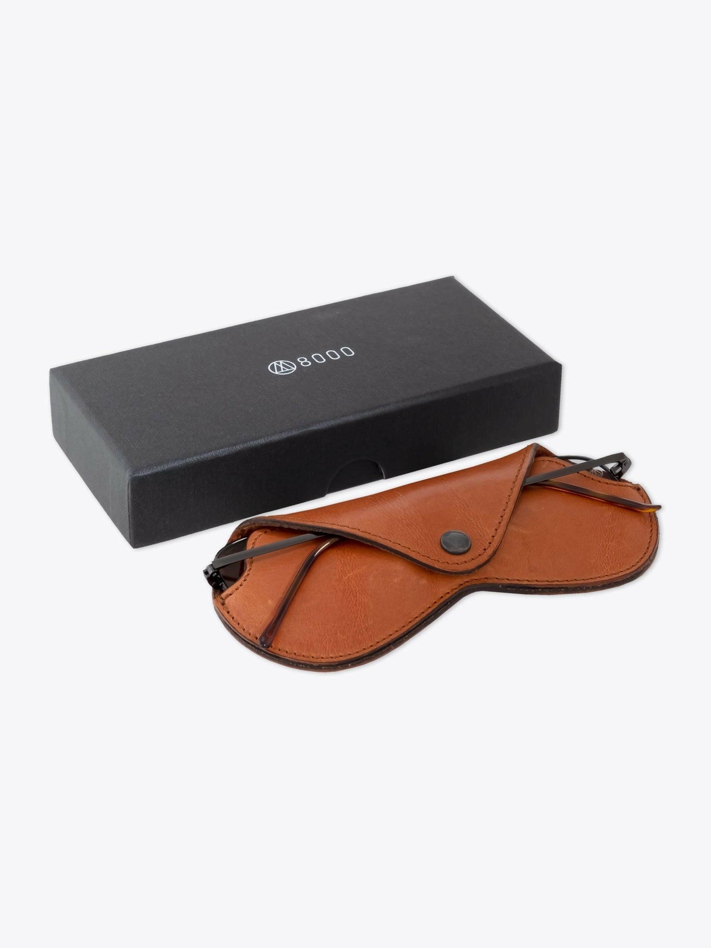 8000 Eyewear 8M2L Grafite Sunglasses — Packaging Three-quarter View