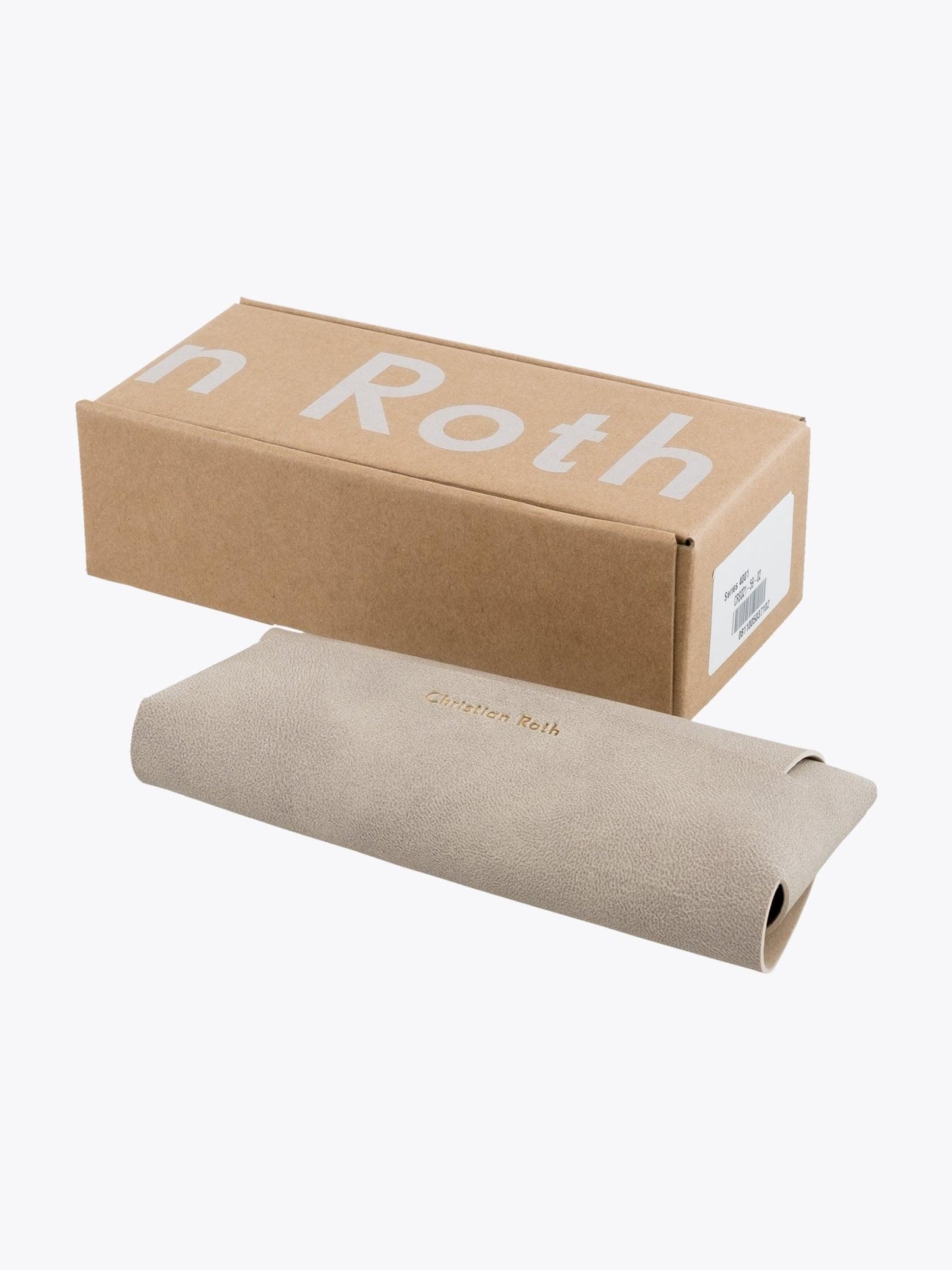Christian Roth CR-100 Brown/Gold Sunglasses (CRS023) — Packaging Front View