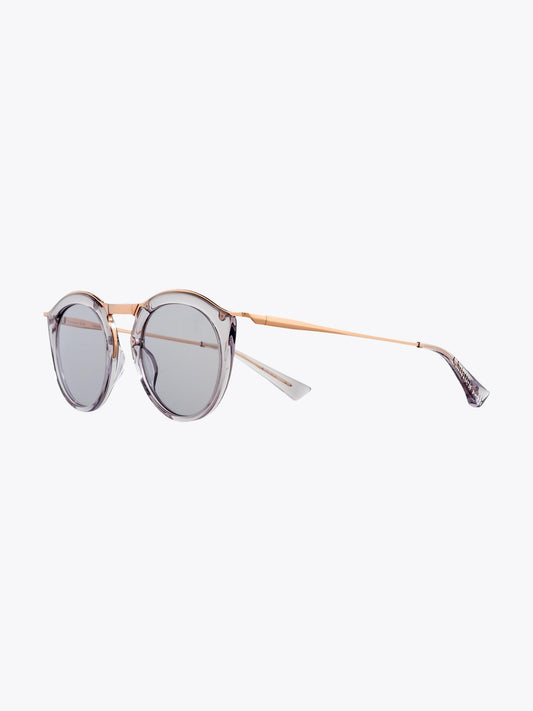 Christian Roth Oskari Brown/Gold Sunglasses (CRS008) — Three-quarter View