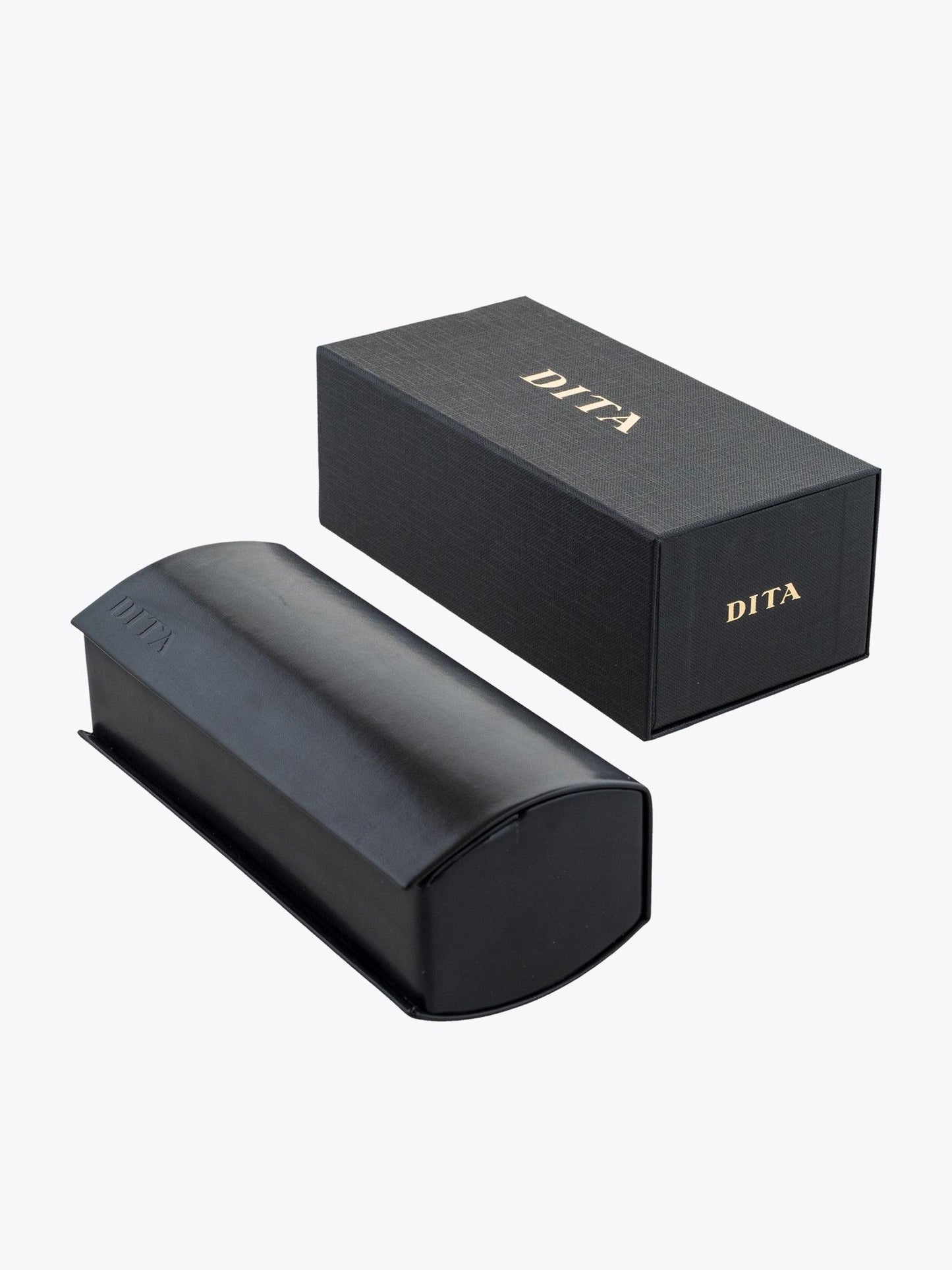 Dita Axial Silver Sunglasses (DTS 502) — Packaging Three-quarter View