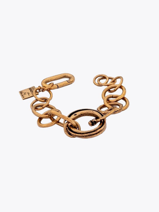 Goti BR2034 Bracelet | Gold-Plated Sterling Silver Front View Details