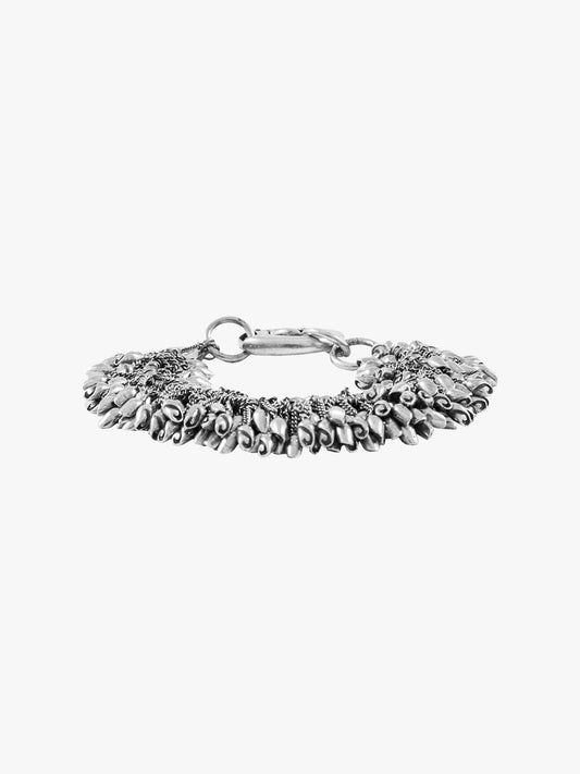 Goti BR632 Bracelet | Sterling Silver Profile Front View
