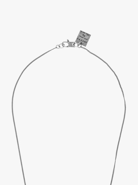 Goti CN914 Necklace Pendant | Sterling Silver Details Front View