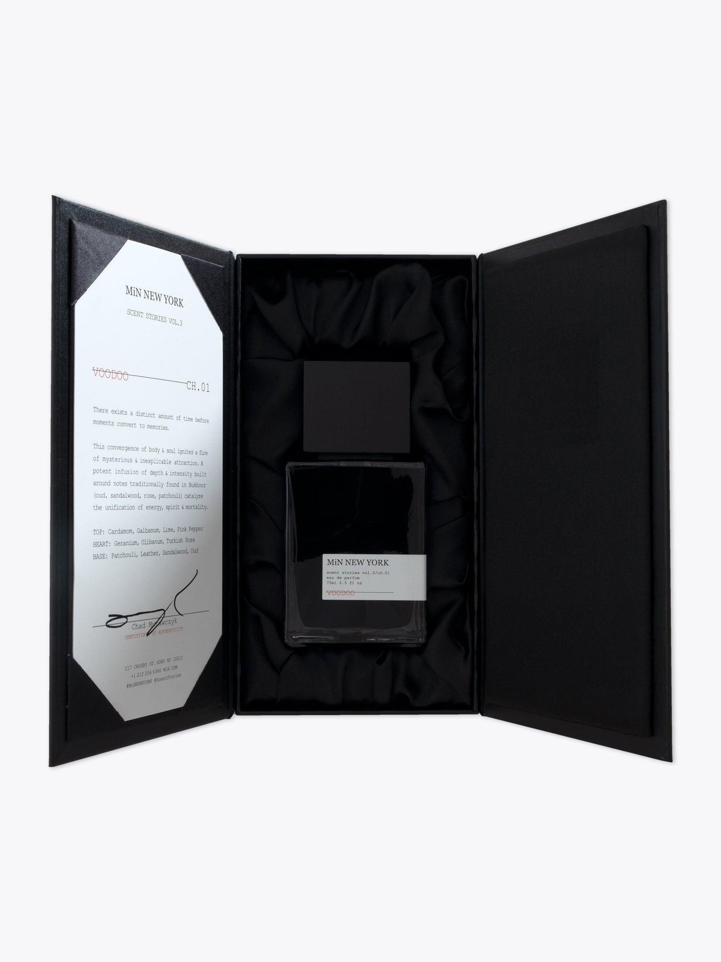 Min New York Voodoo EDP 75ml — Packaging Inside View