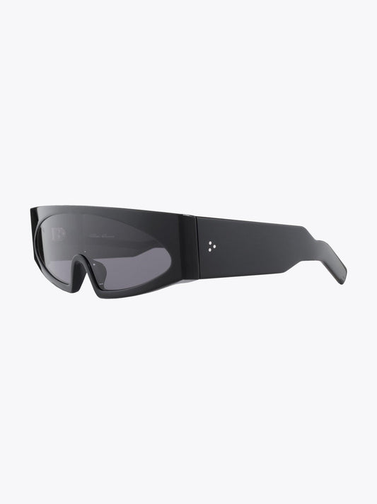 Rick Owens Gene Black/Black Sunglasses Three-quarter View
