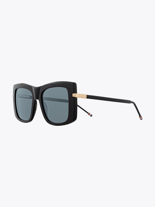 Thom Browne TBS-419 Black Sunglasses Three-quarter View