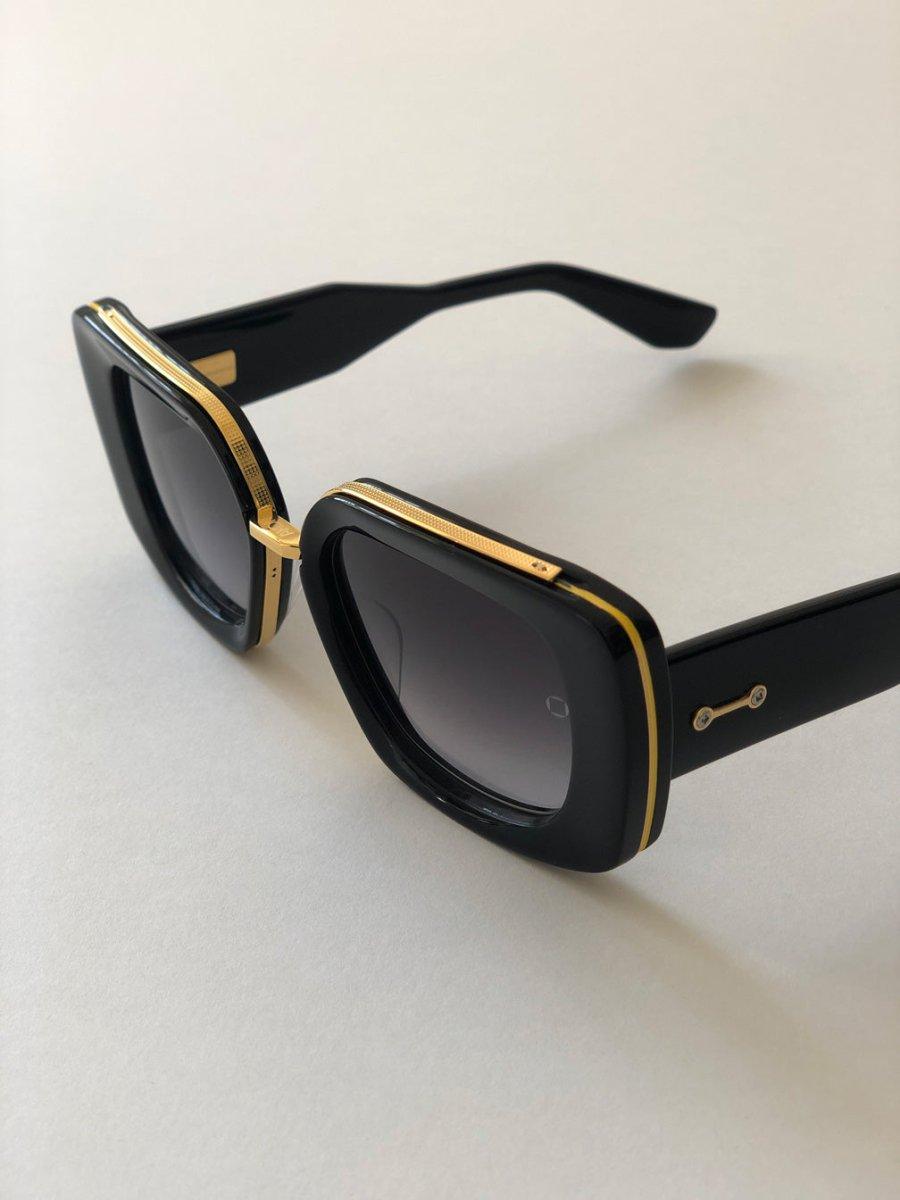 Elevate Your Style with the Akoni Virgo Sunglasses in Black/Gold - APODEP