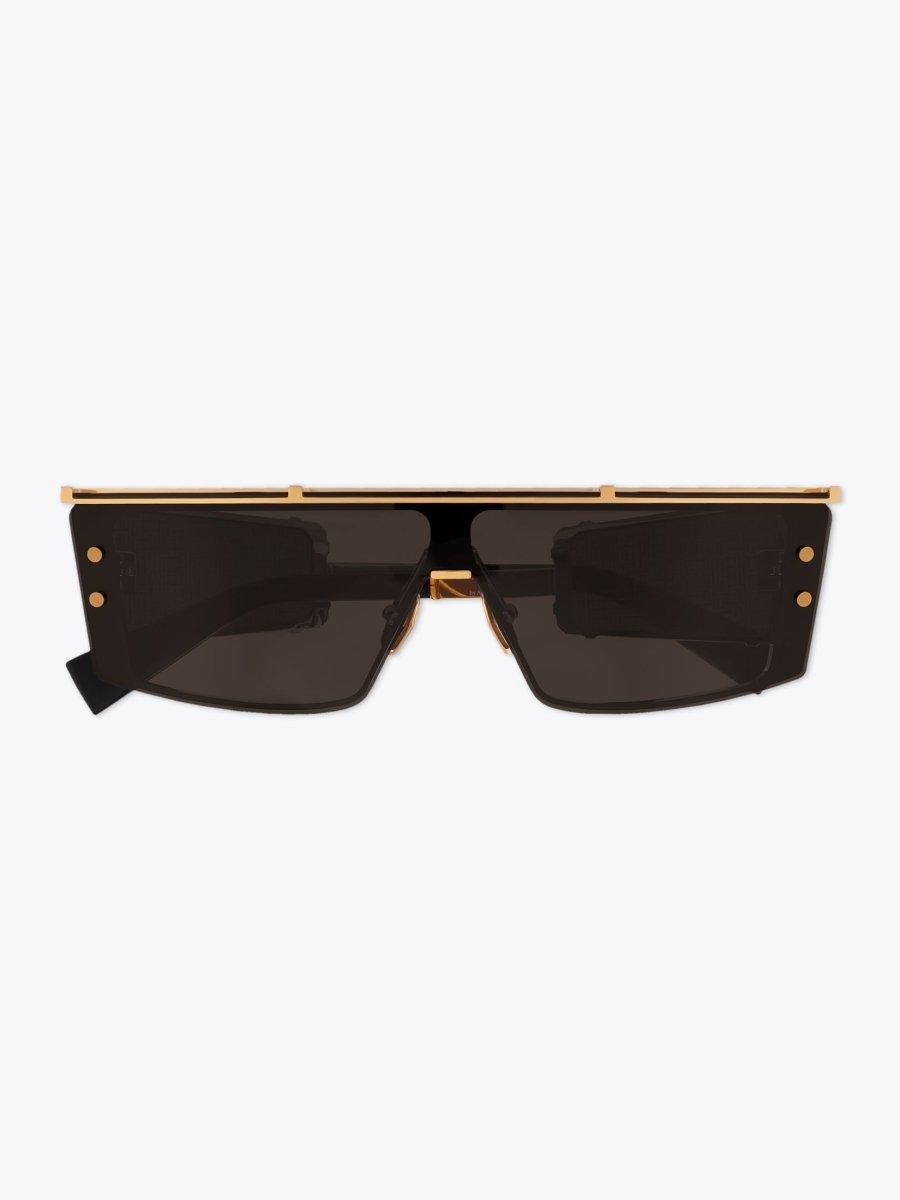 Spot on the Balmain Wonder Boy III Shield-Shaped Sunglasses - APODEP