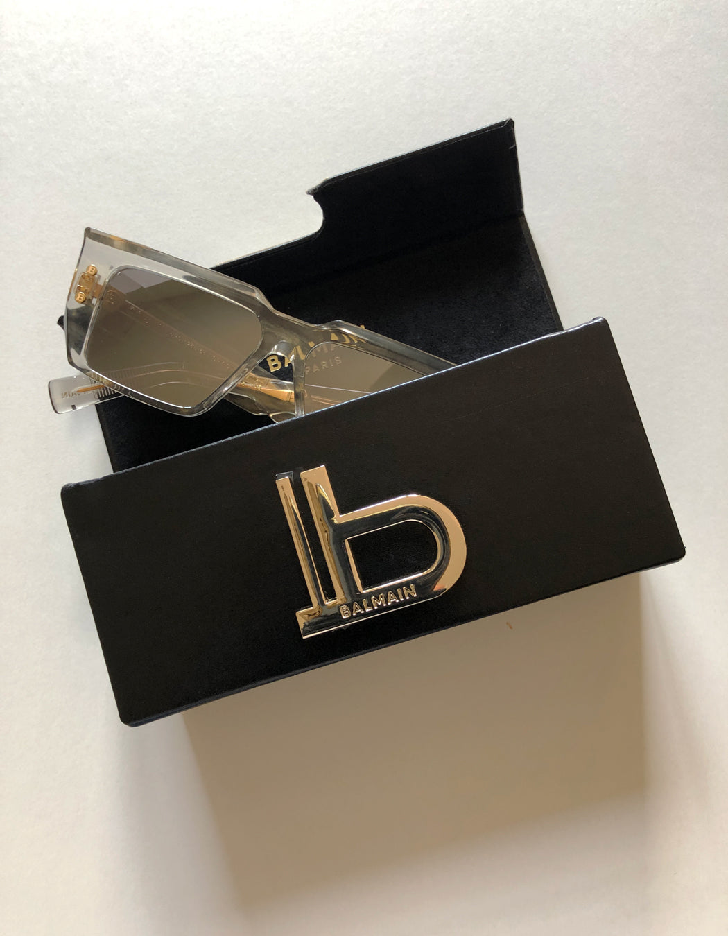 BALMAIN B-VI Grey Crystal Sunglasses