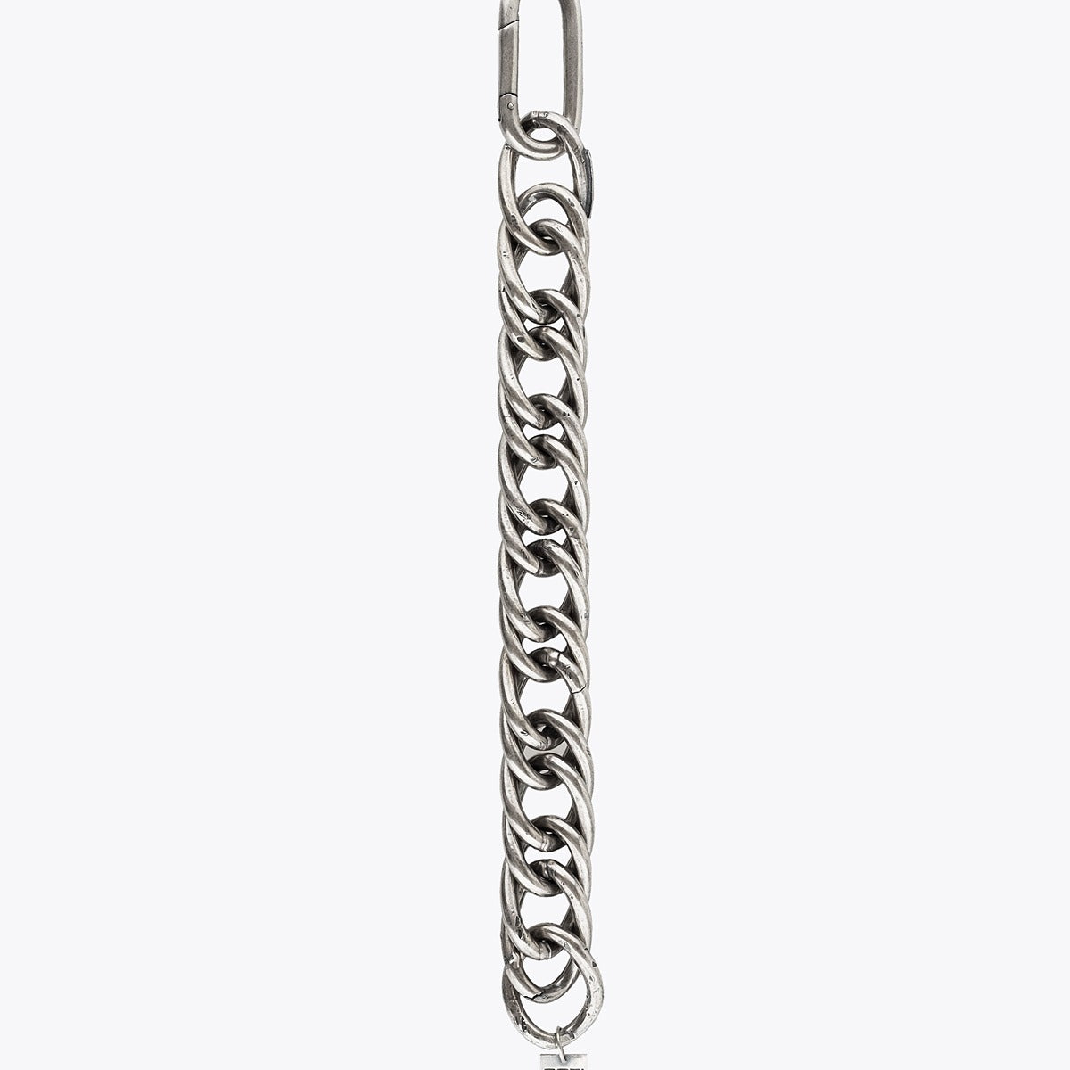 Silver double-link chain Goti Bracelet BR1111 on a white background
