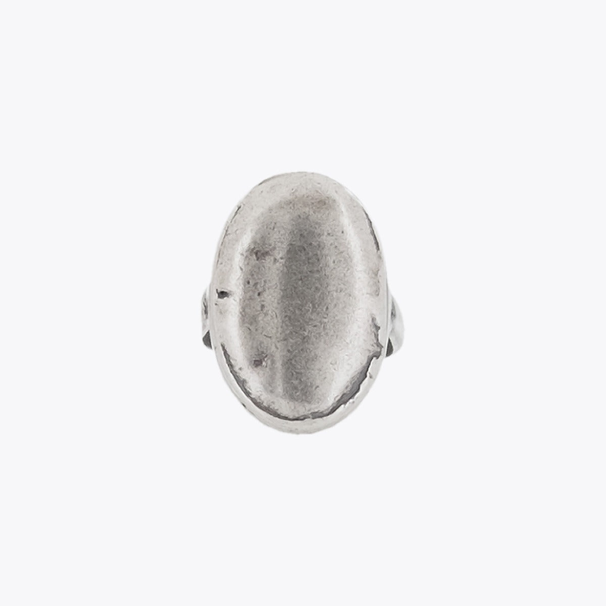 Goti AN517 Silver Signet – Unisex Ring – Front View