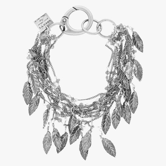 Goti BR630 Silver Pendants Chain Bracelet for Women | Front View