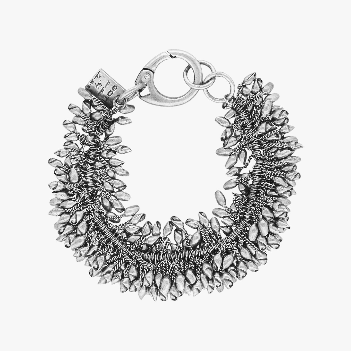 Goti BR632 Silver Pendants Chain – Women's Bracelet | Front View
