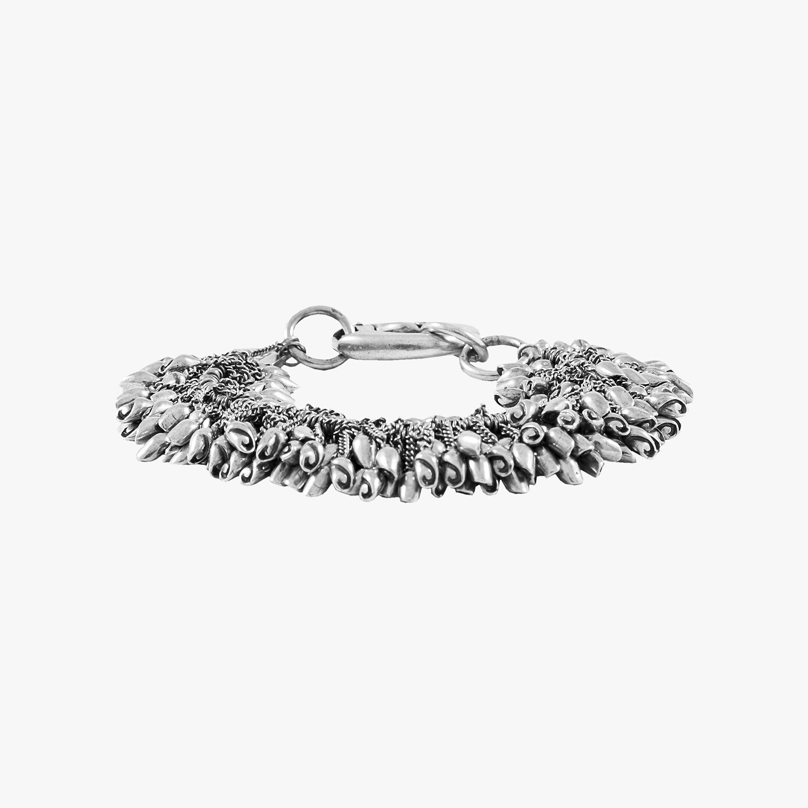 Goti BR632 Silver Pendants Chain – Women's Bracelet | Front View