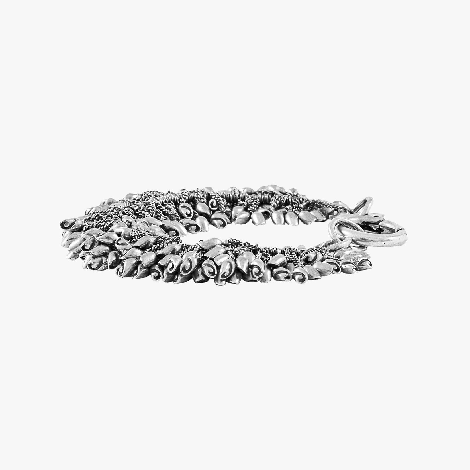 Goti BR632 Silver Pendants Chain – Women's Bracelet | Right Side View