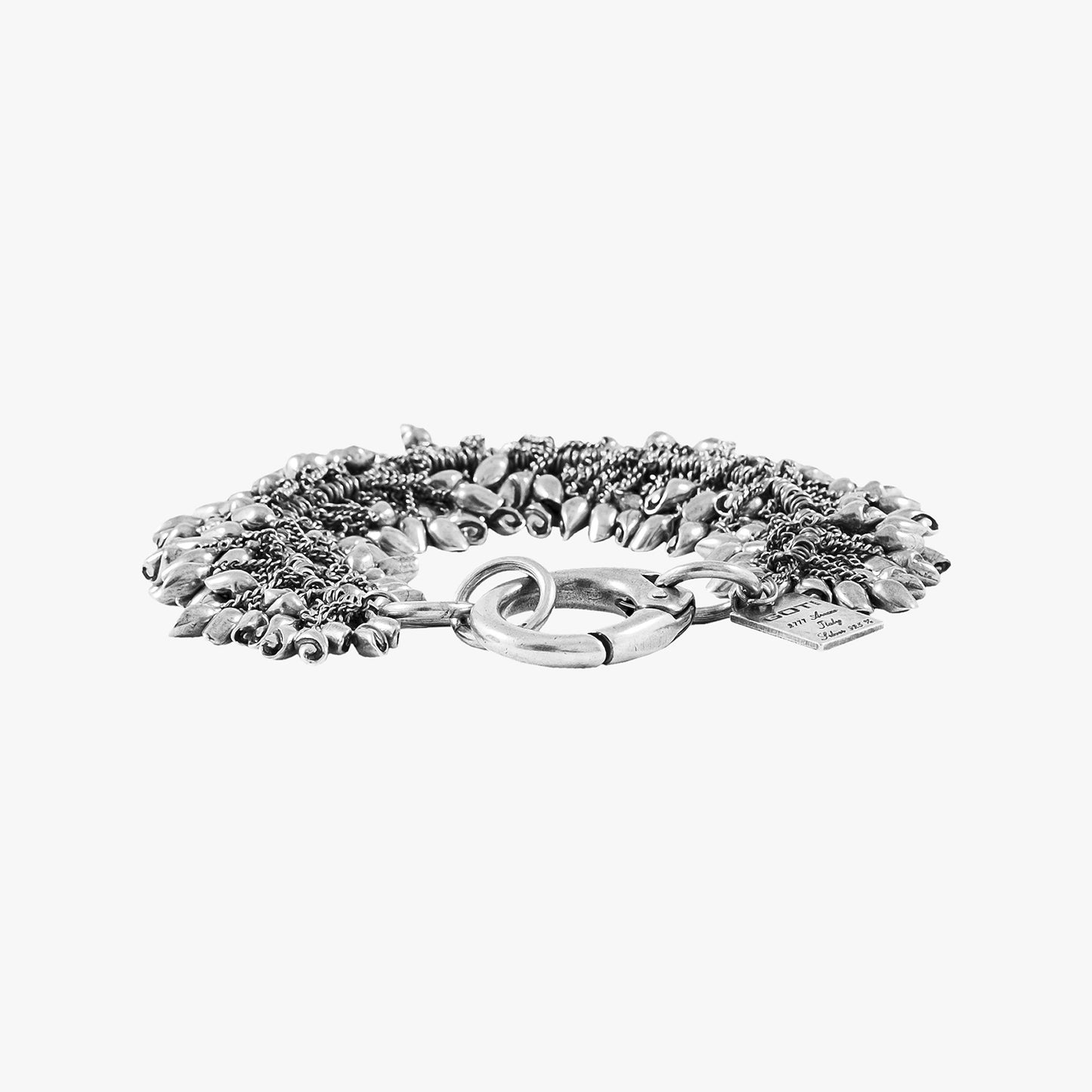 Goti BR632 Silver Pendants Chain – Women's Bracelet | Back View
