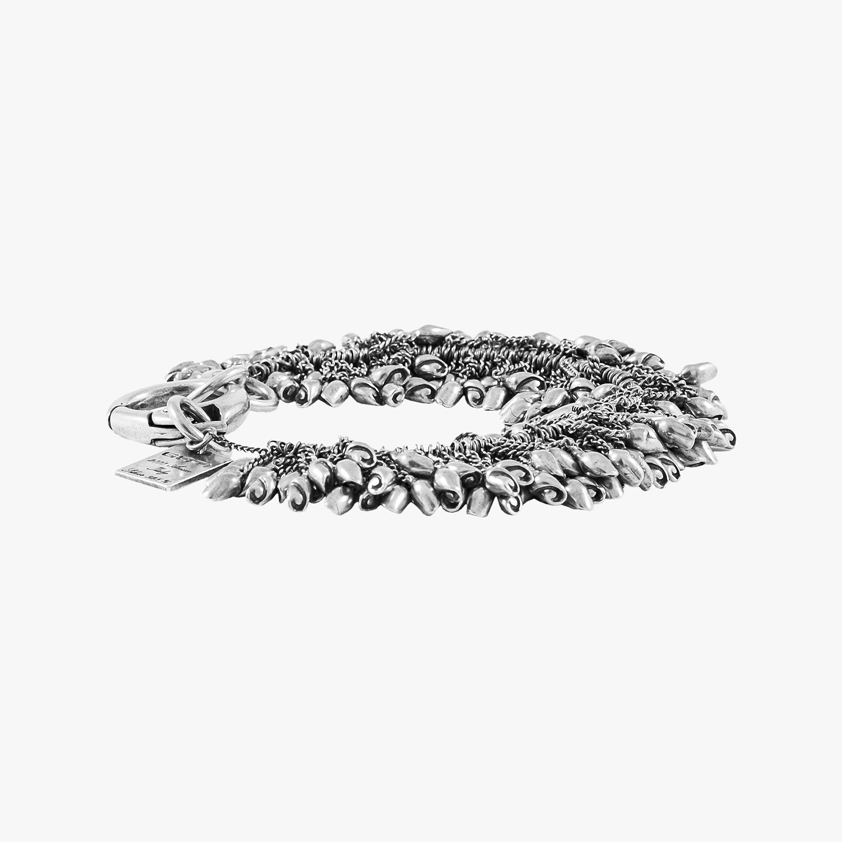Goti BR632 Silver Pendants Chain – Women's Bracelet | Left Side View