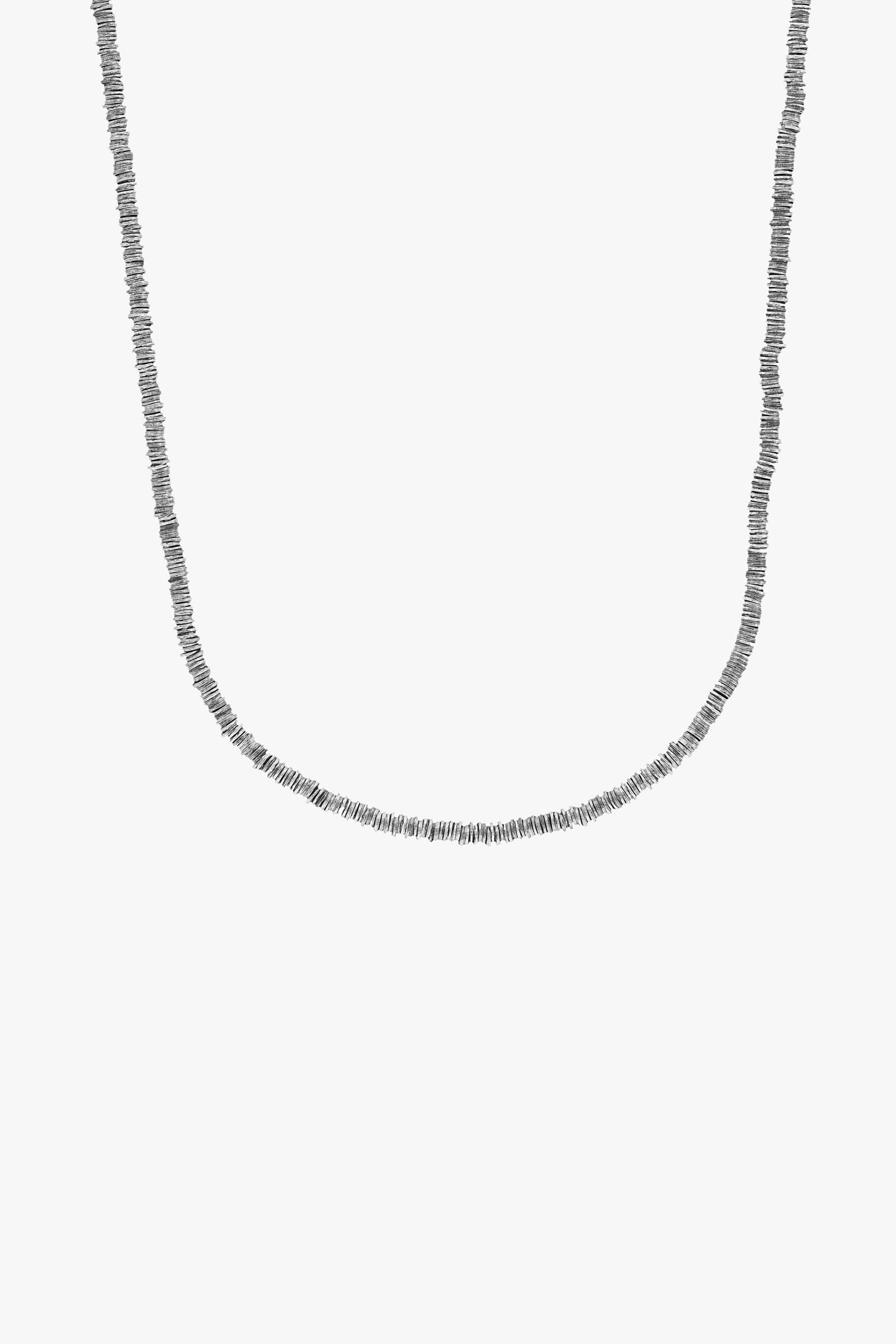 Goti CN715 Silver Plate Chain – Unisex Necklace | Details front view