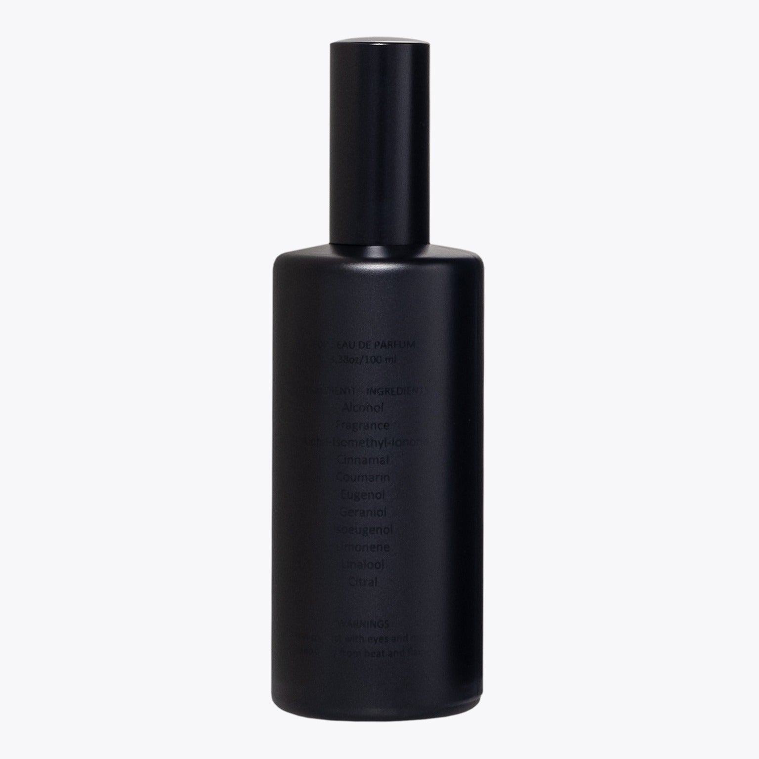 Fuoco Eau de Parfum 100ml by Alchemico Goti - Woody Spicy fragrance ingredients label.