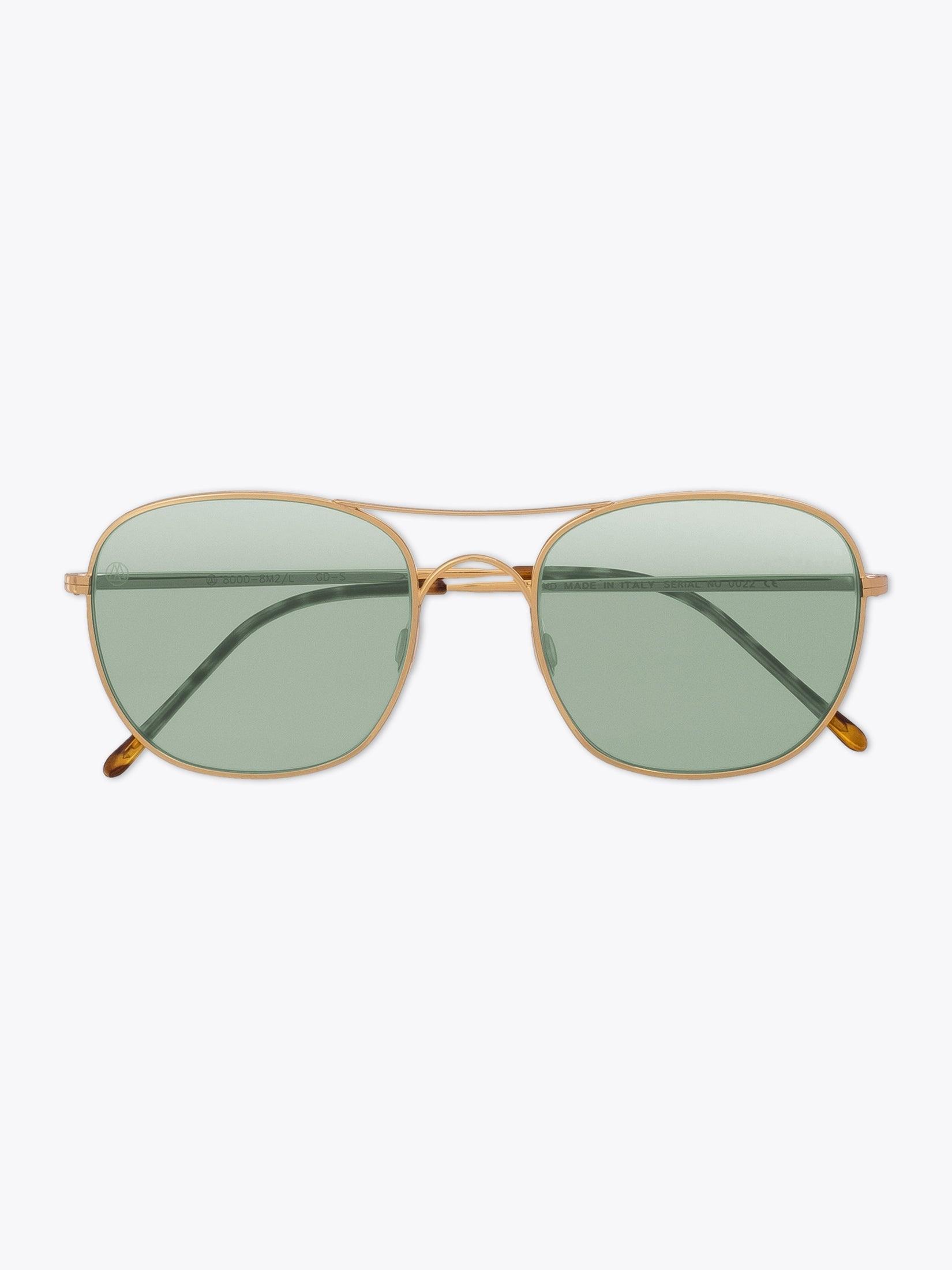 8000 Eyewear 8M2/L Square Gold-Tone Sunglasses