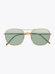 8000 Eyewear 8M2/L Square Gold-Tone Sunglasses