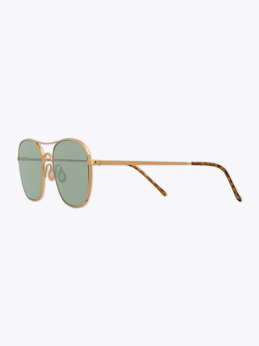 8000 Eyewear 8M2/L Square Gold-Tone Sunglasses - Apodep.com