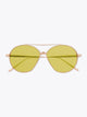 8000 Eyewear 8M7 Gold-Tone Pilot Sunglasses