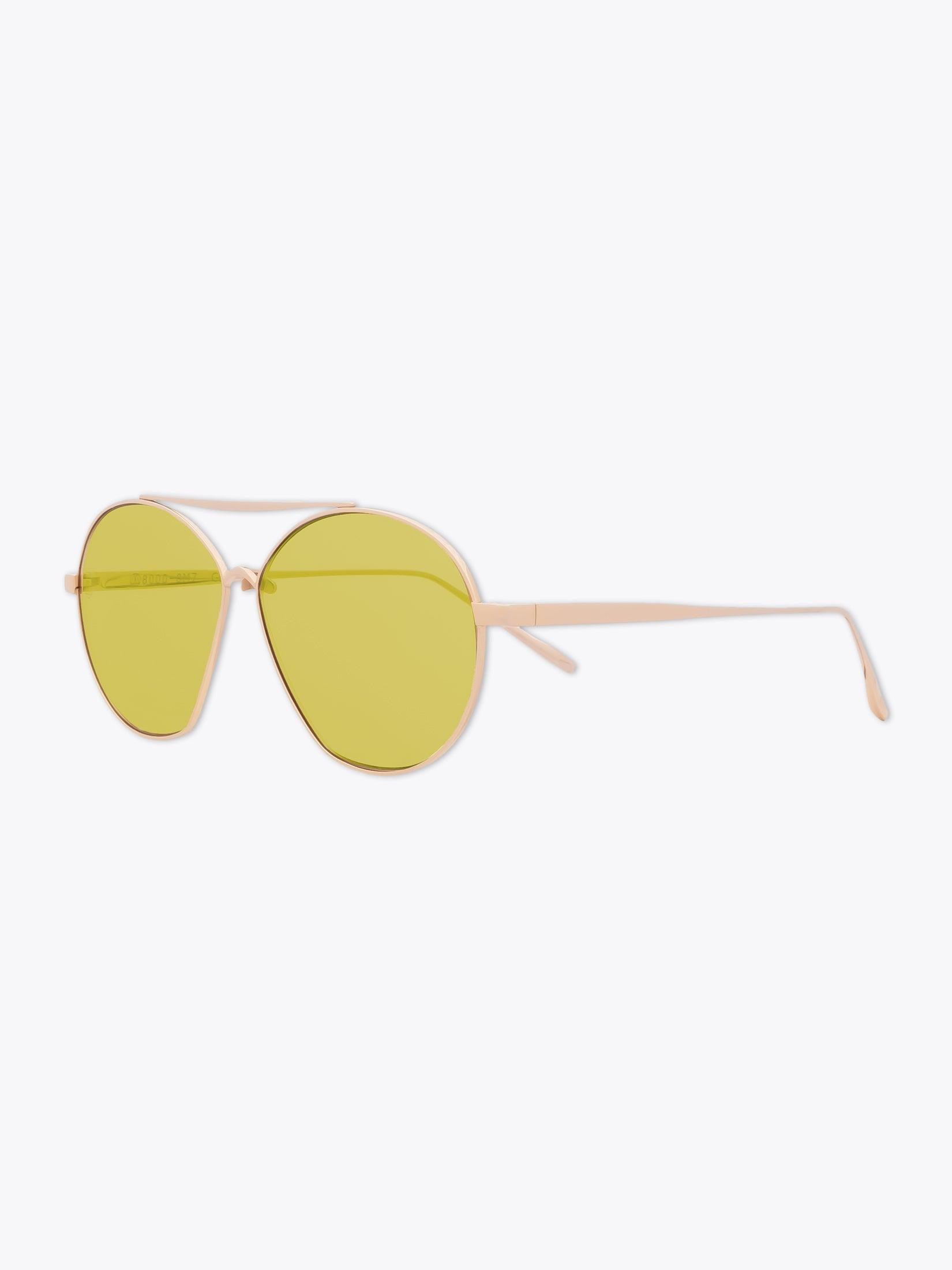 8000 Eyewear 8M7 Gold-Tone Pilot Sunglasses