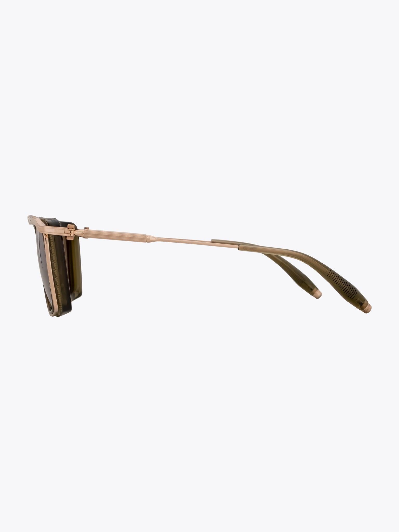 AKONI Ulysses Gold/Olive Sunglasses