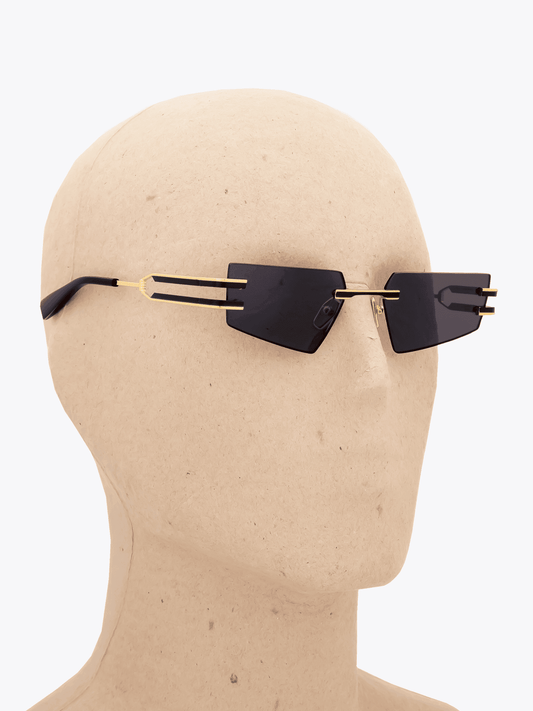 BALMAIN Fixe Gold/Black Sunglasses - Apodep.com