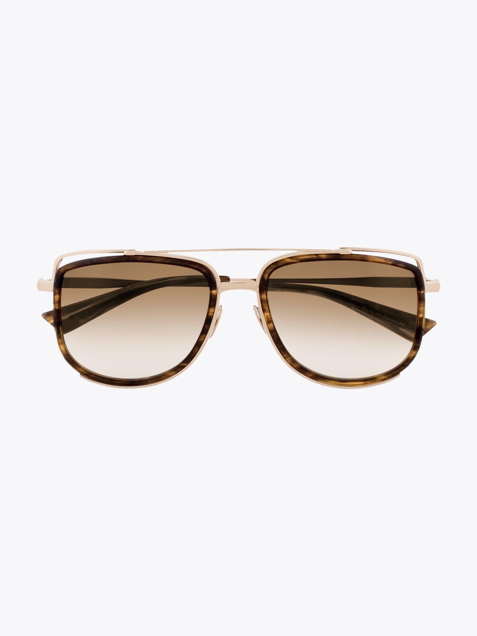 CHRISTIAN ROTH CR-100 Brown/Gold Sunglasses