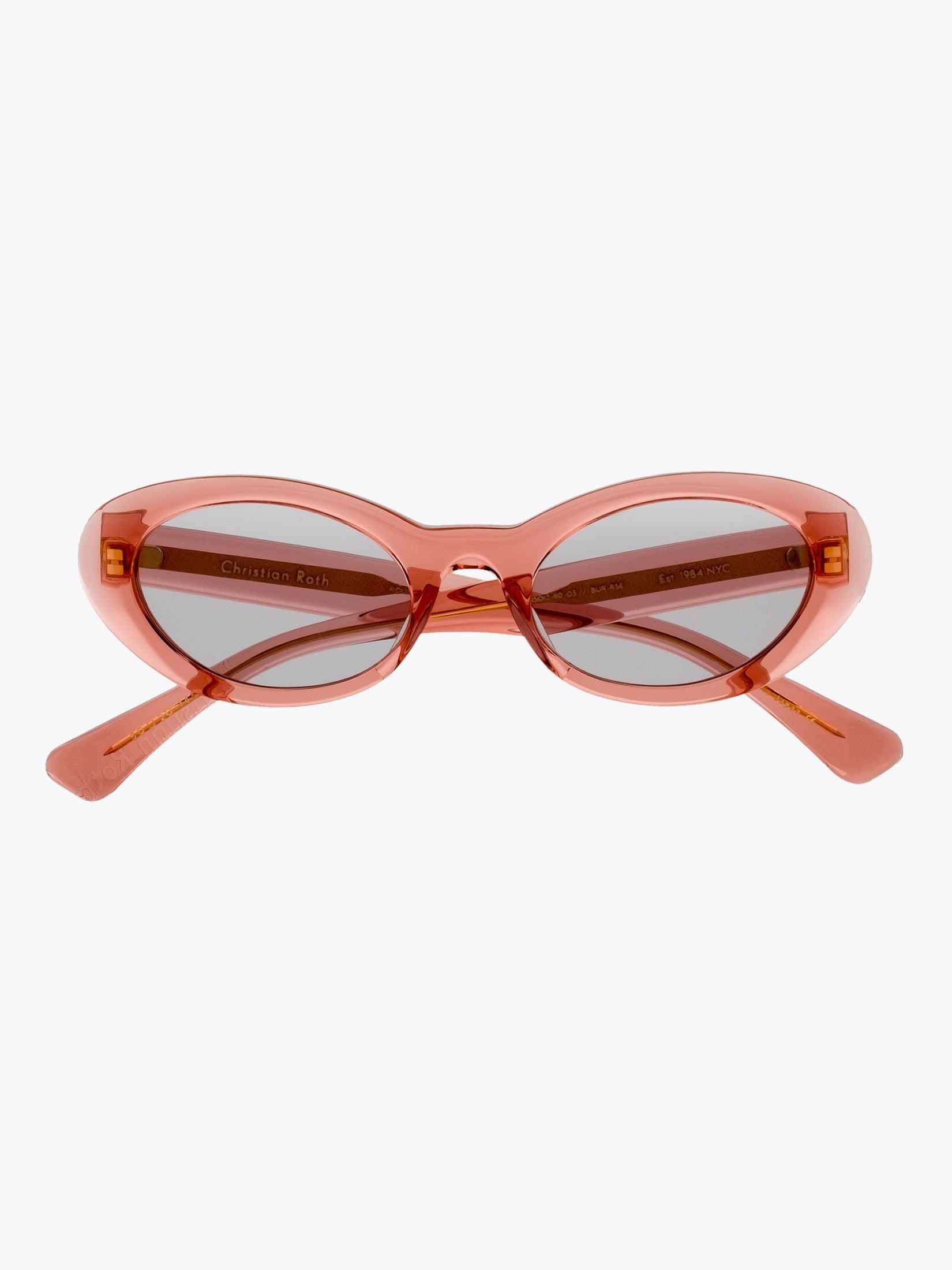 CHRISTIAN ROTH Round-Wave Sonnenbrille Rose