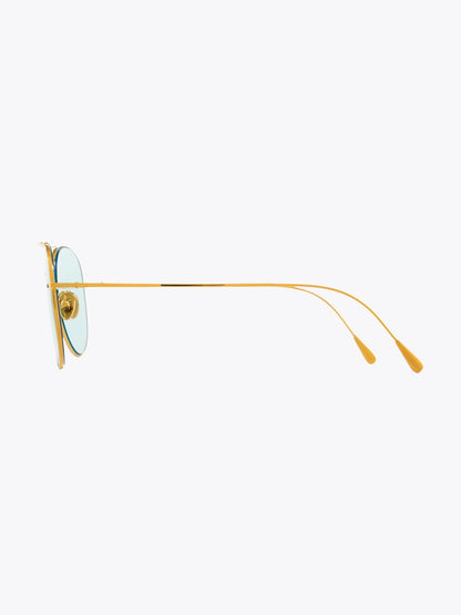 Cutler and Gross 1266 Gold Sunglasses - APODEP.com