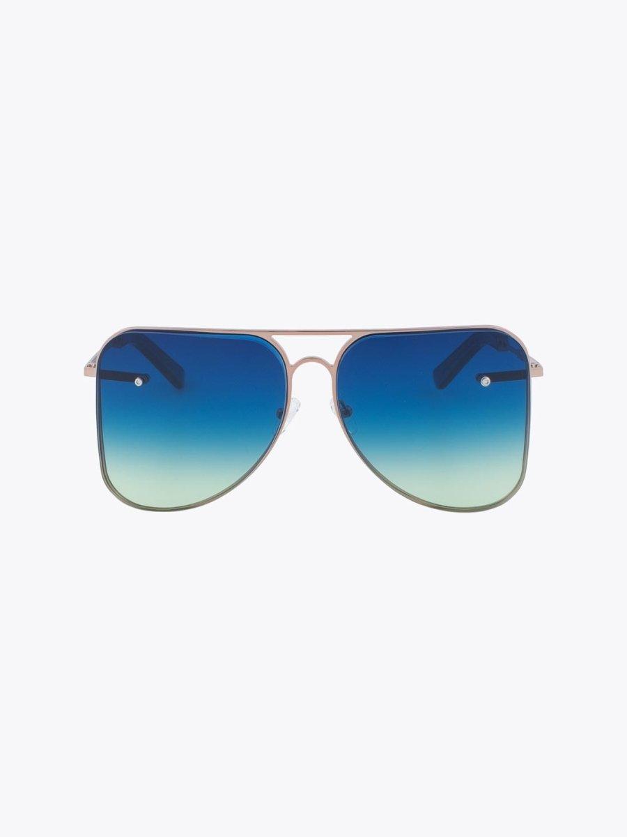 Fakbyfak X Manish Arora Gold/Blue/Blue Sunglasses