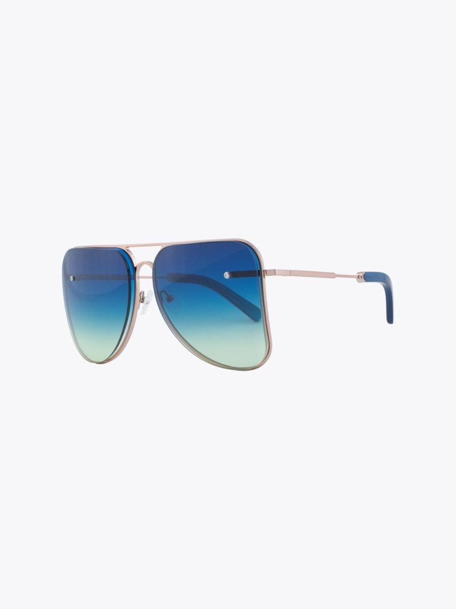 Fakbyfak X Manish Arora Gold/Blue/Blue Sunglasses - APODEP.com