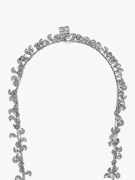GOTI CN1283 Oxidised Silver Necklace - Apodep.com