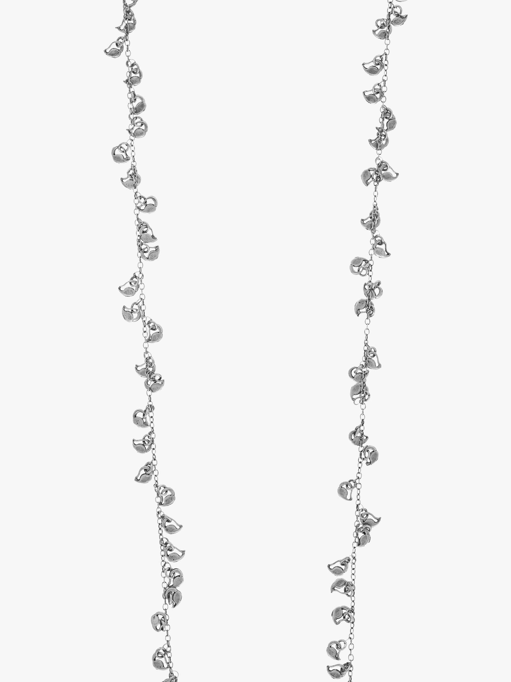 GOTI CN1283 Oxidised Silver Necklace